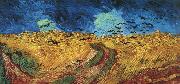 Vincent Van Gogh Wheatfield With Crows Spain oil painting artist
